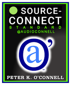 Peter K. O'Connell professional male voice actor with Source-Connect Standard studio